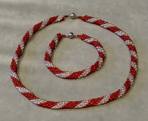 Perlenkette armband set - perlenkette,