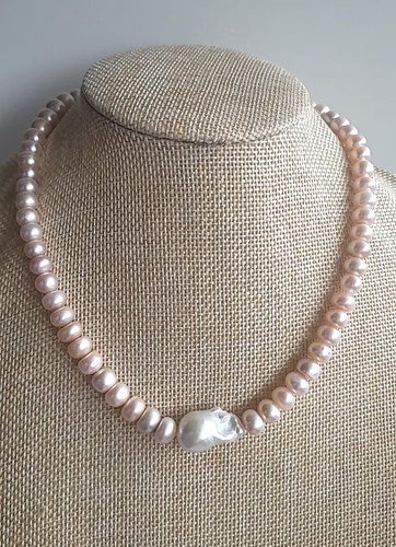 Akoya perlenkette mit barock - mit,